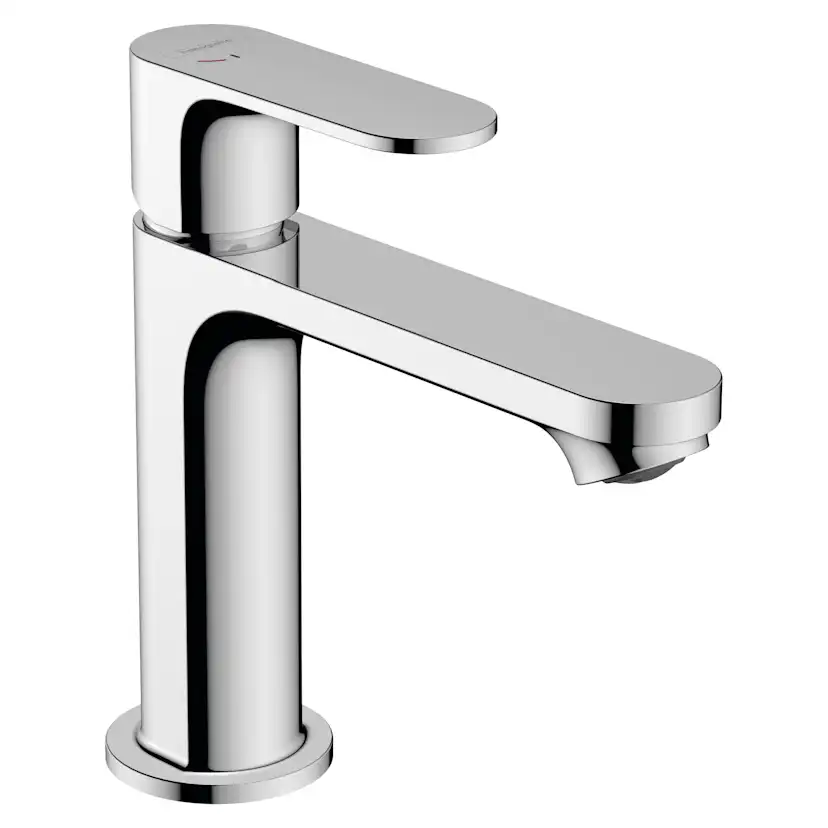 Tvättställsblandare Hansgrohe Rebris S 1-grepps 110 CoolStart utan Bottenventil
