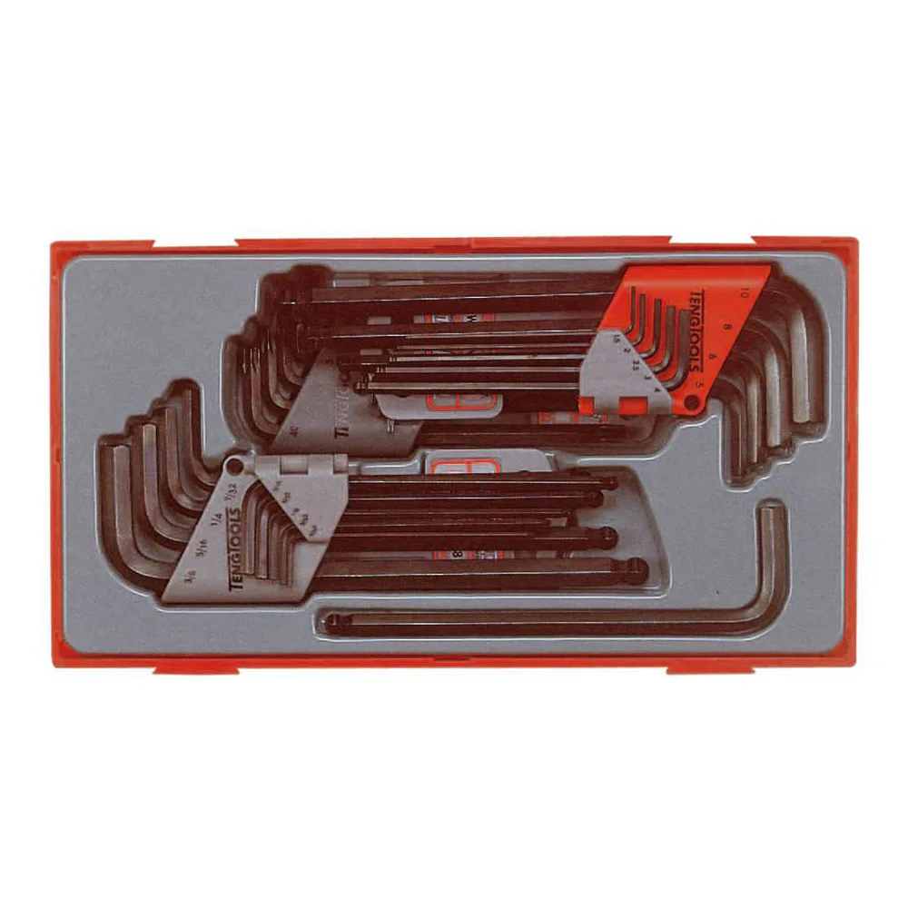 Sexkant-/TX nyckelsats 28 delar Teng Tools TTHT28