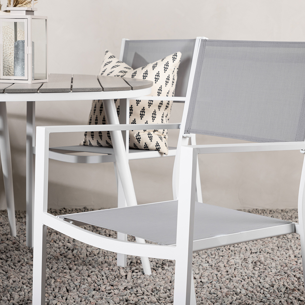 Matgrupp Venture Home Break Ø120 cm med 4 Copacabana Stolar