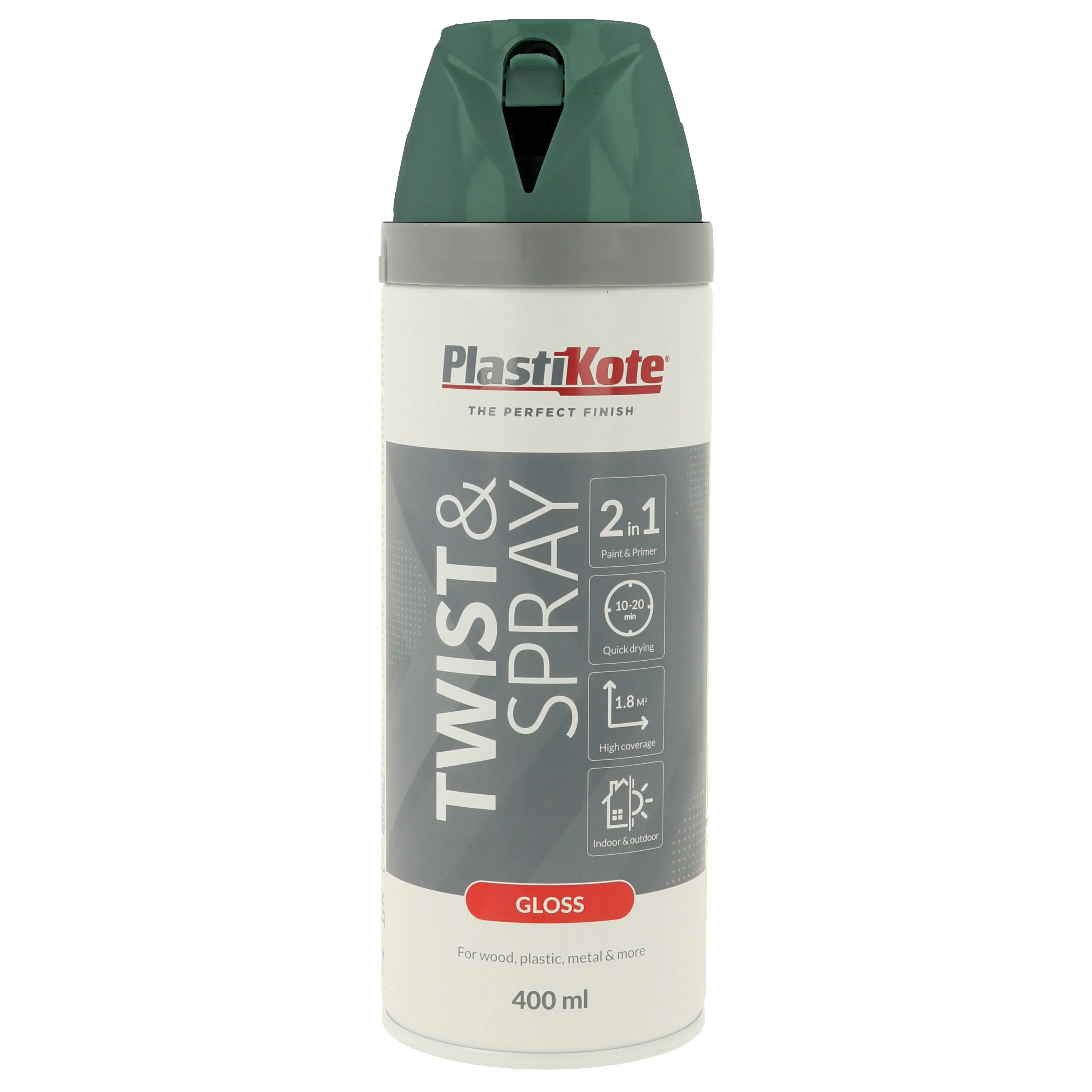 Sprayfärg Plasti-koteT&S Gräsgrön Blank 400 ml
