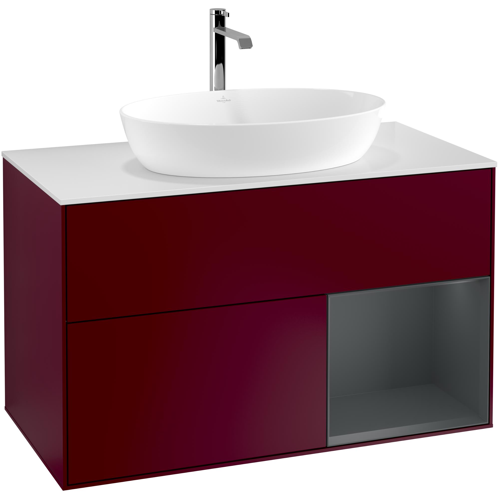 Tvättställsskåp Villeroy & Boch Finion med 2 Lådor Hylla och Bänkskiva för Fristående Tvättställ från Artis & Collaro