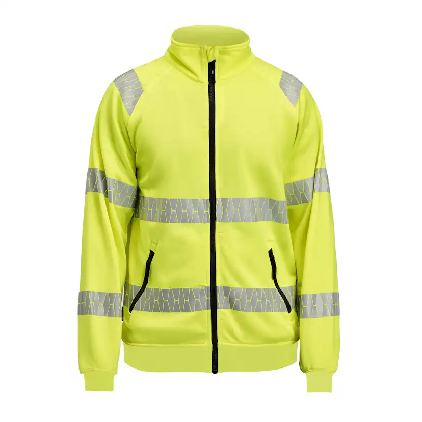 Sweatshirt Jobman Hel-Zip Varsel HV Gul