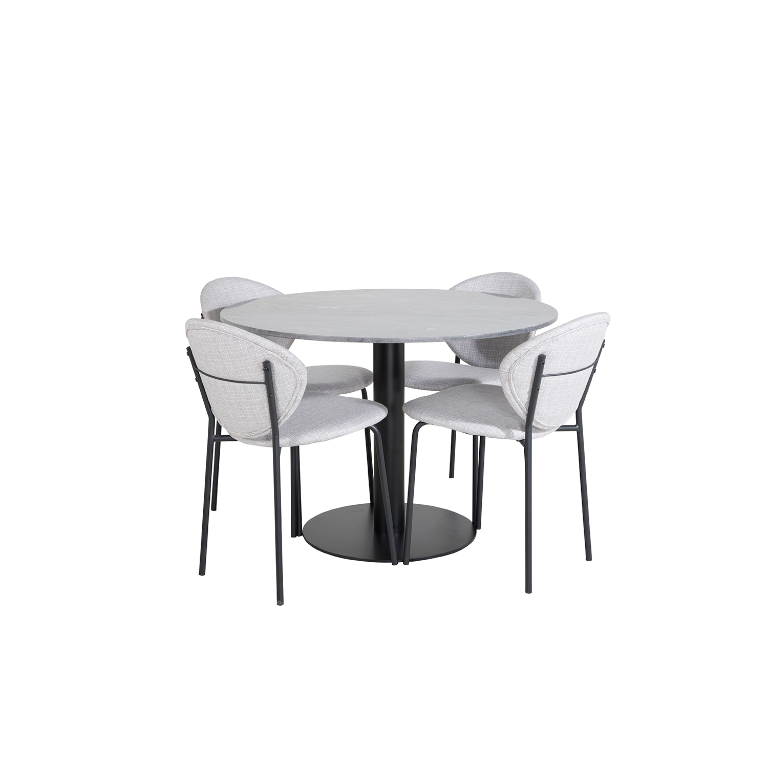 Matgrupp Venture Home Estelle med 4 Valor Stolar PolyEstelletyg