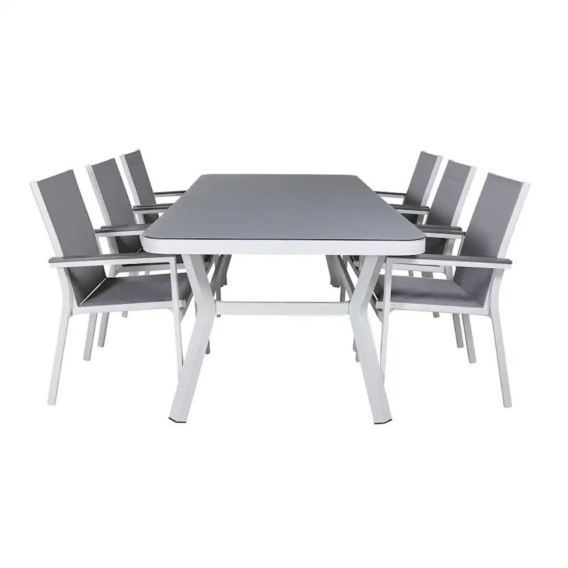 Matgrupp Venture Home Virya 160x90 med 6 Parma Matstolar