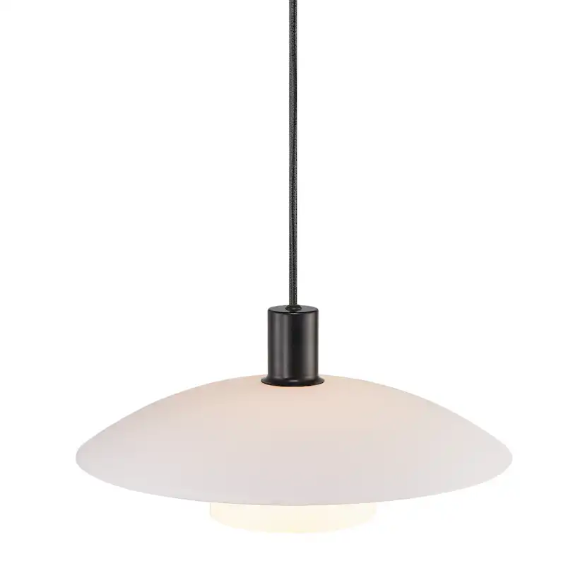 Taklampa Nordlux Verona Svart Glas Pendel E27 Takbelysning