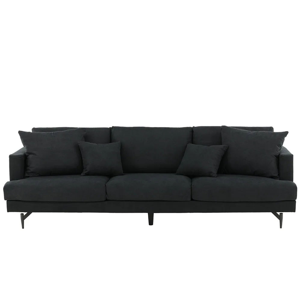 Sofia Sofa - Black / Black Velvet Svart