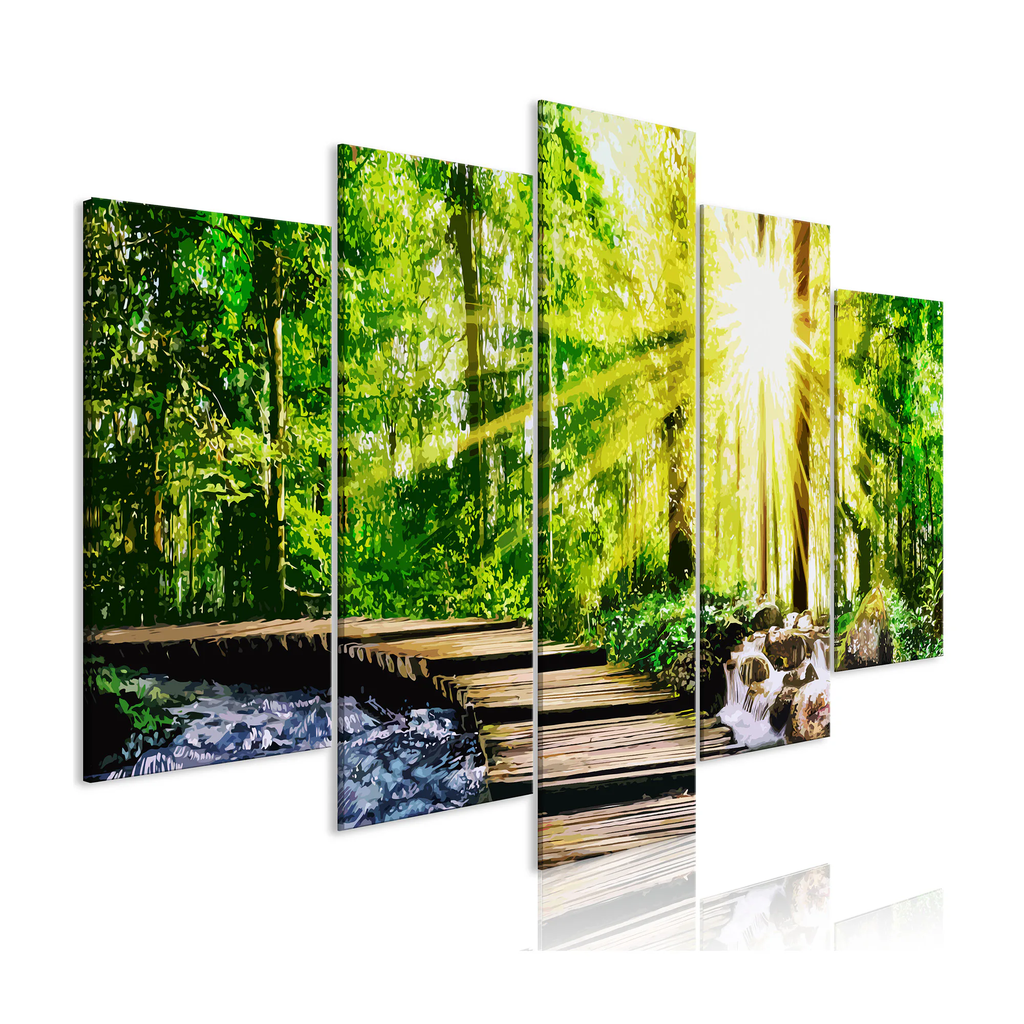 Tavla Arkiio Forest Footbridge Wide 5 delar