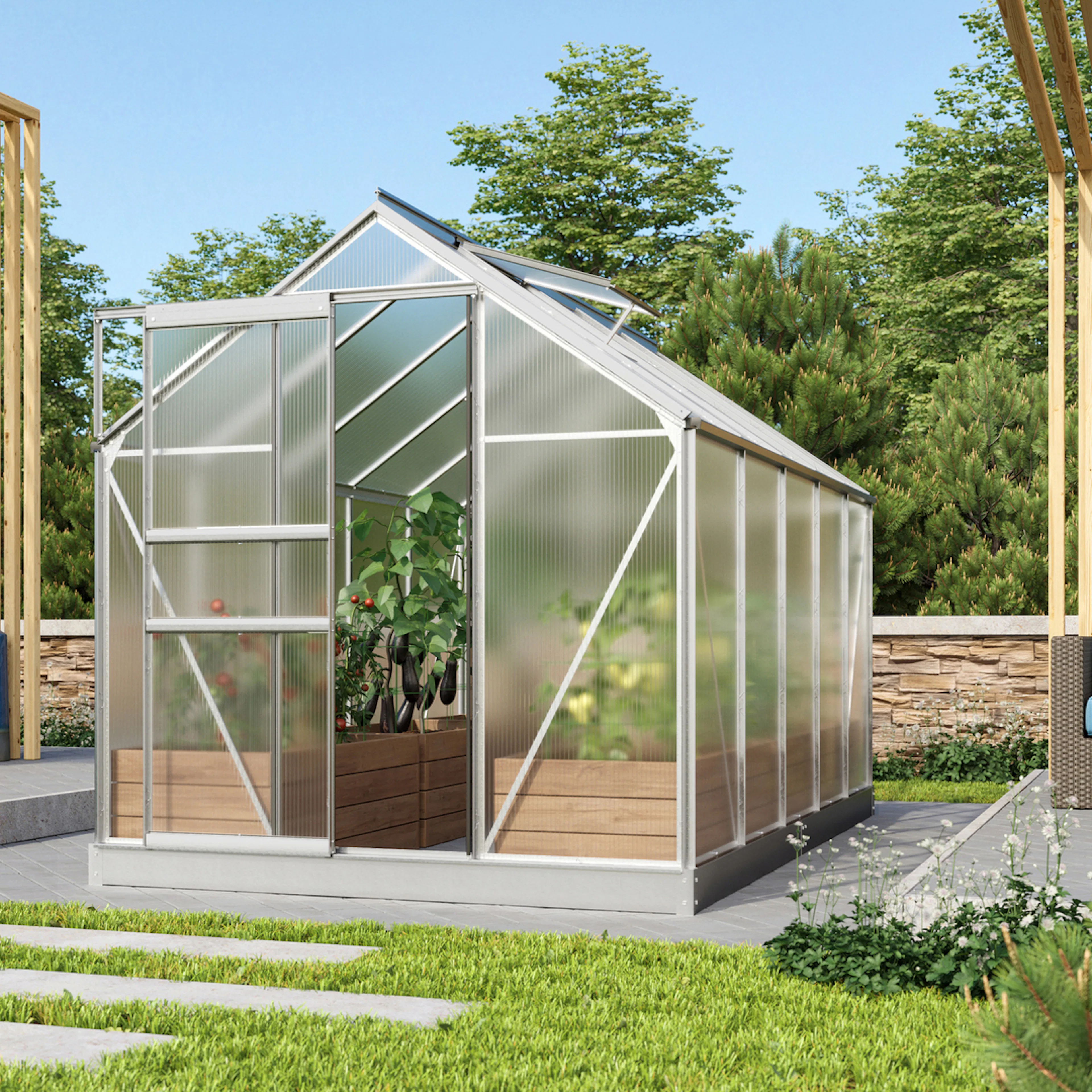 VITAVIA VENUS 6200 ALU 4MM POLY M/SOCKEL Färg: Aluminium