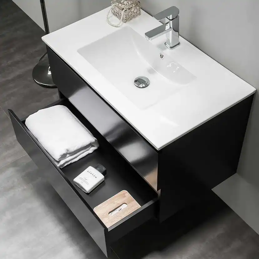 Tvättställsskåp Bathlife Eufori Svart