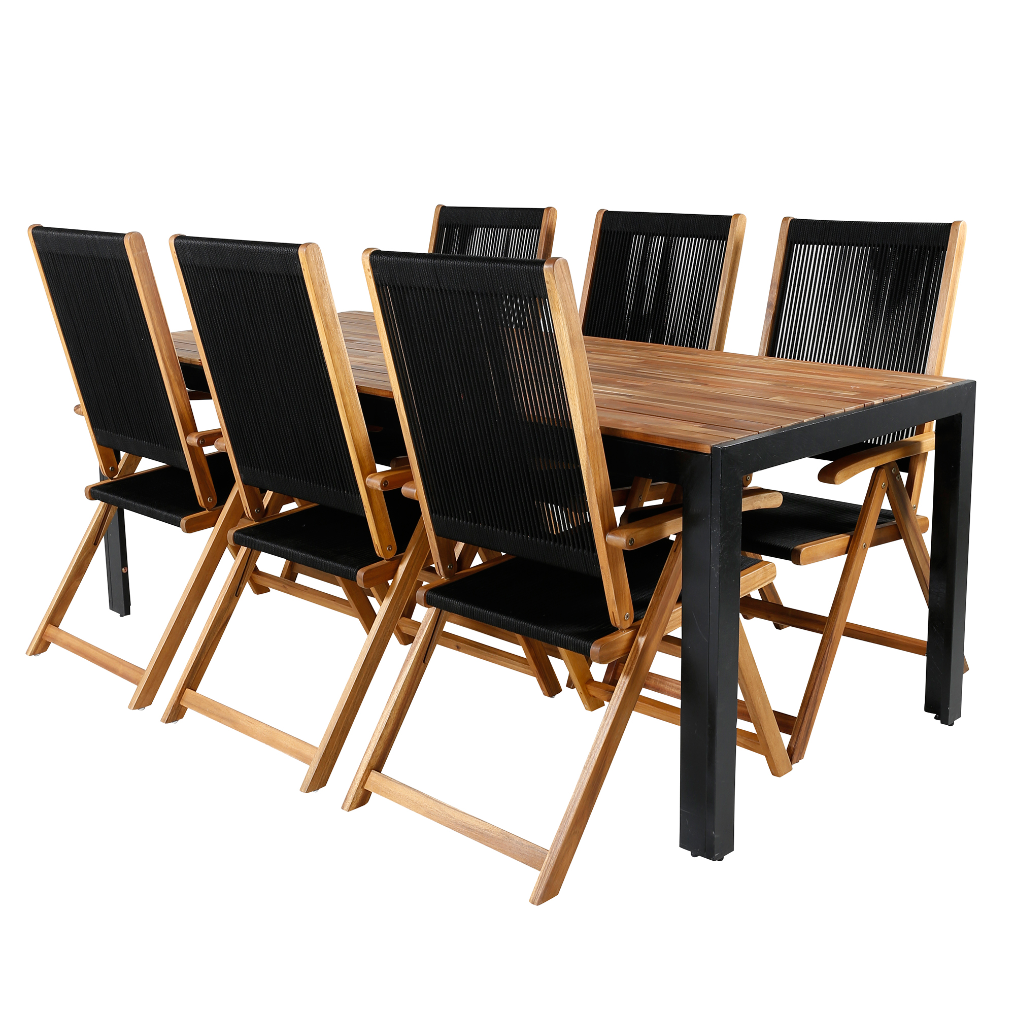 Matgrupp Venture Home Bois med 6 Lumi Stolar