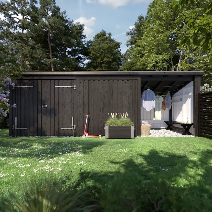 Bod PLUS Nordic Multi Trädgårdshus 14 m²