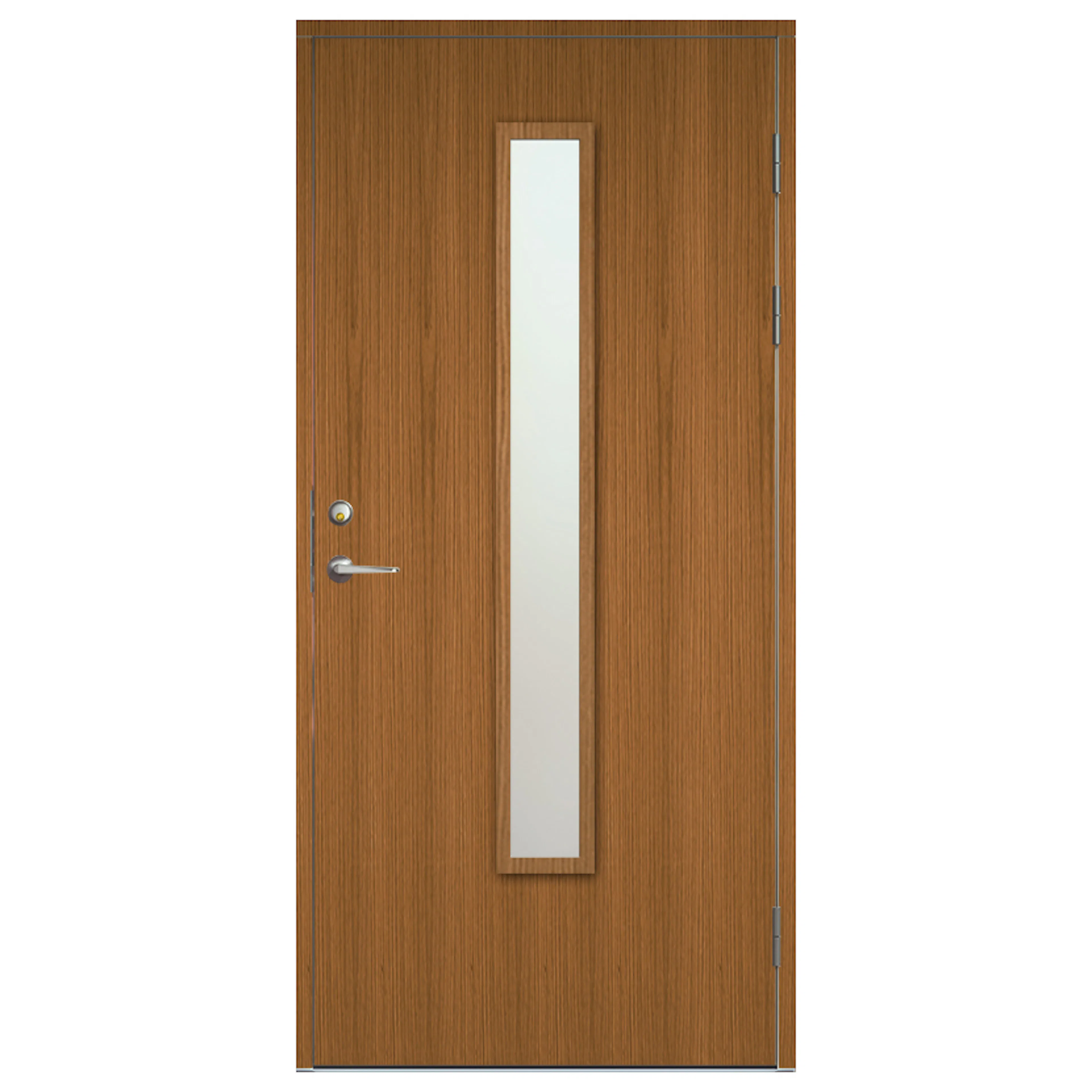 Ytterdörr SnickarPer 502G Teak Klarglas