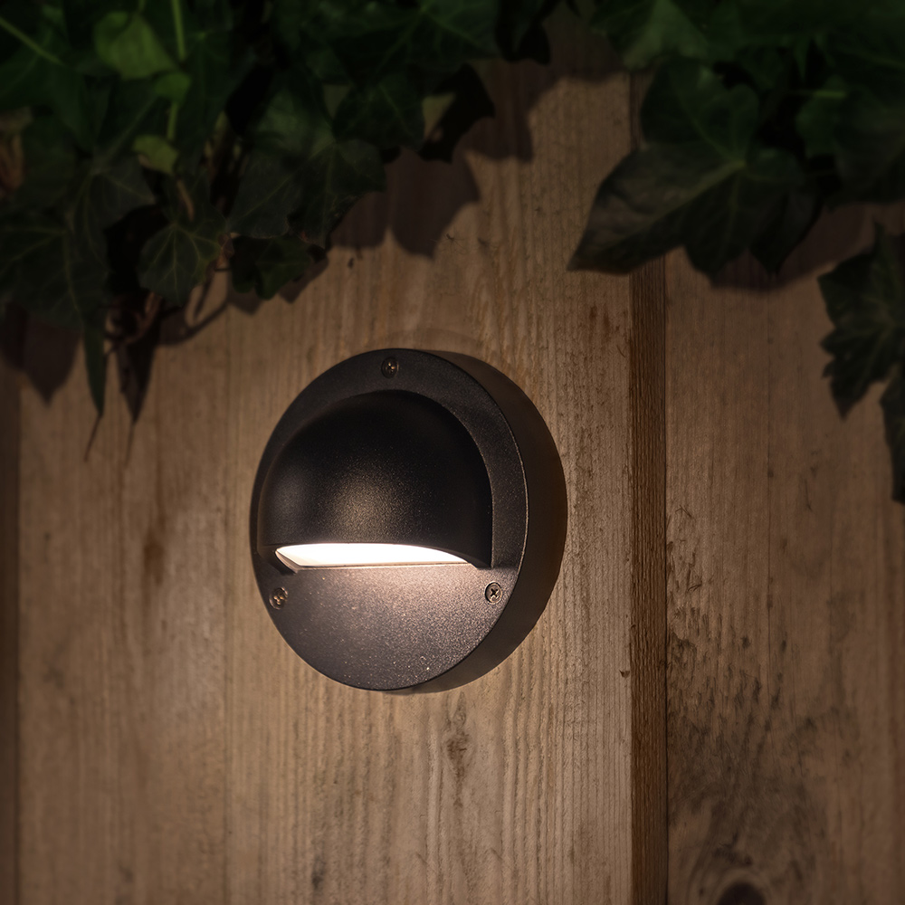 Vägglampa Gardenlights Deimos Vägg LED Varmvit Utbyggnad