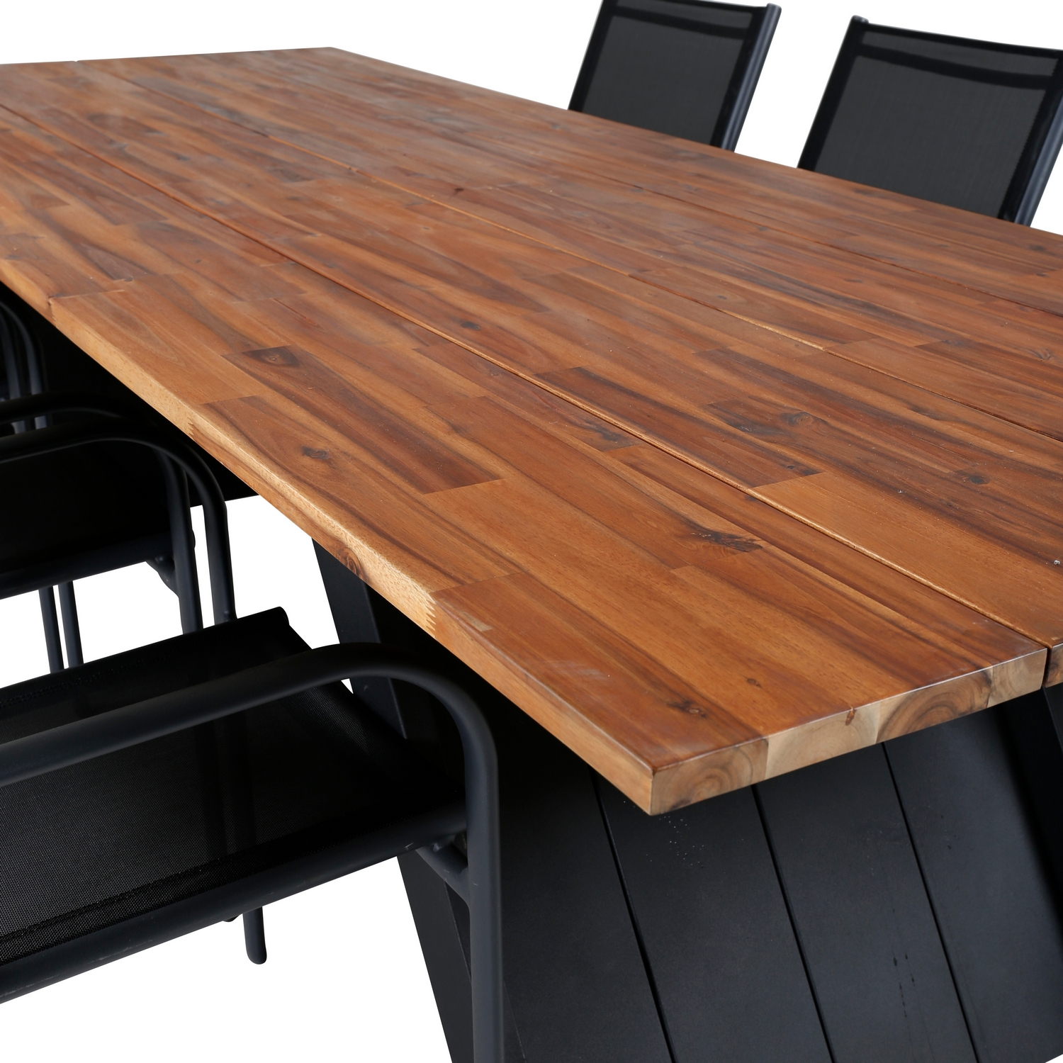 Matgrupp Venture Home Doni med 6 Samba Stapelbara Matstolar