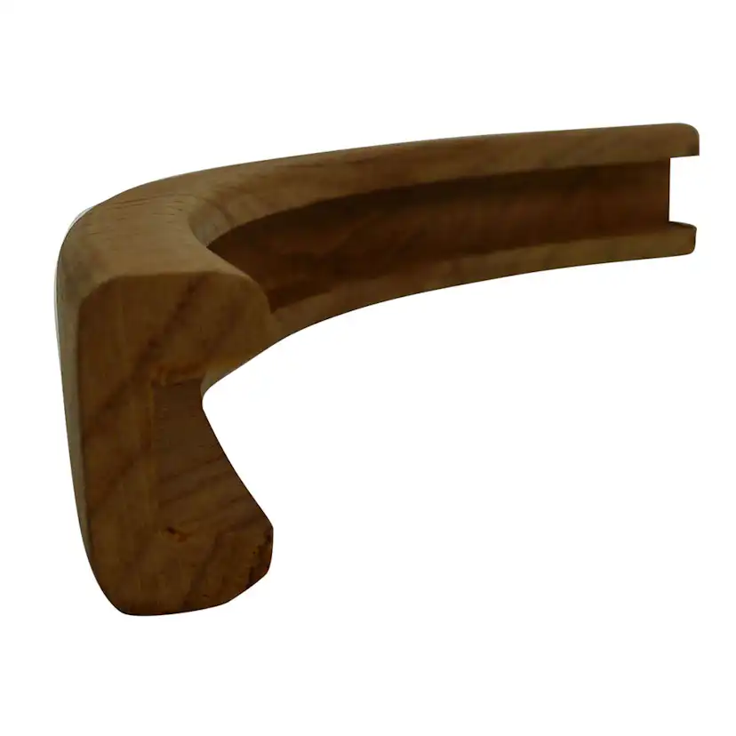 Teak Roca Hörn U-list Spårbredd 16 mm
