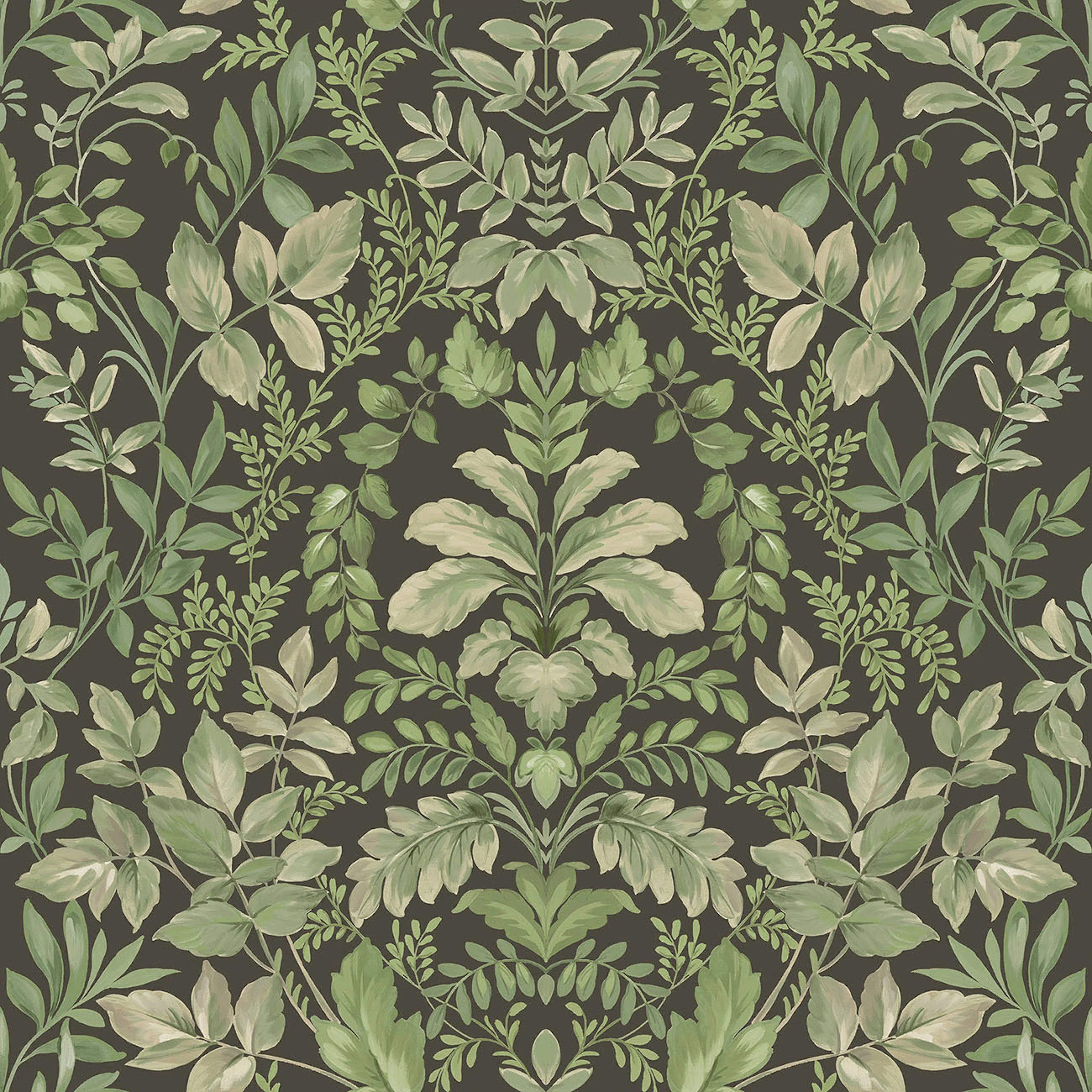 Tapet Holden The Lost Gardens Tavira Charcoal Green 91693