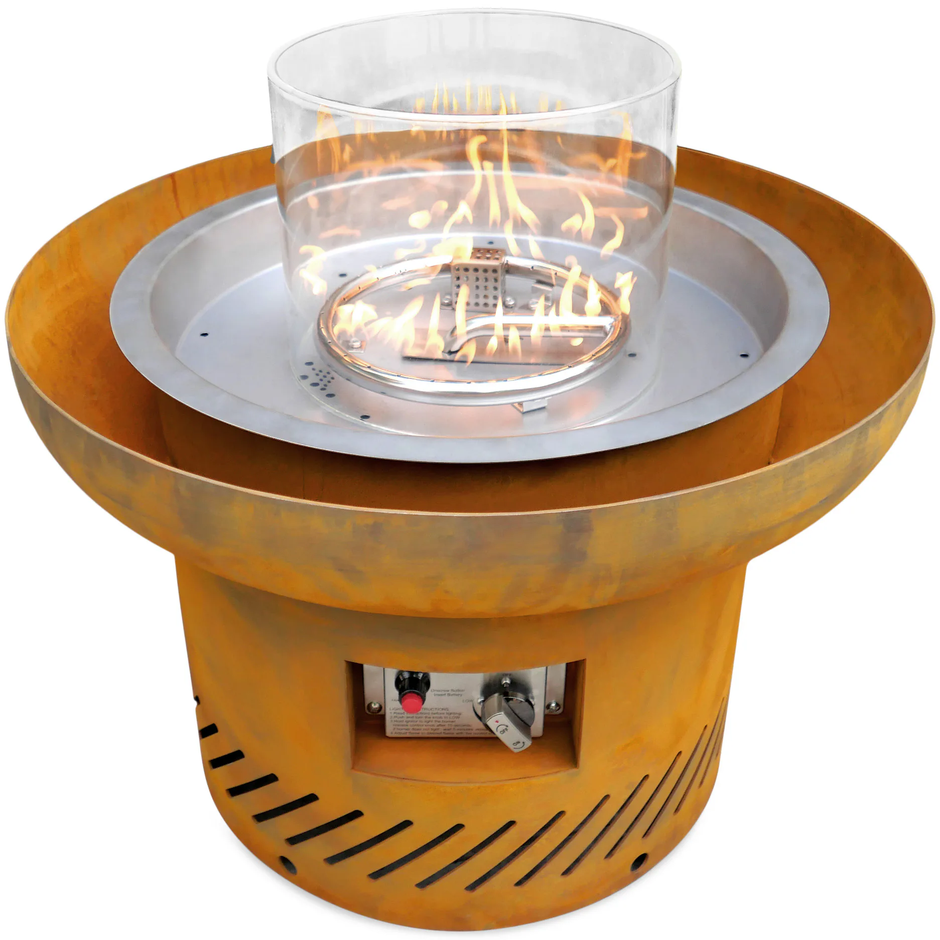 Eldstad Lyfco Cortenstål Gasoldriven Dorotea