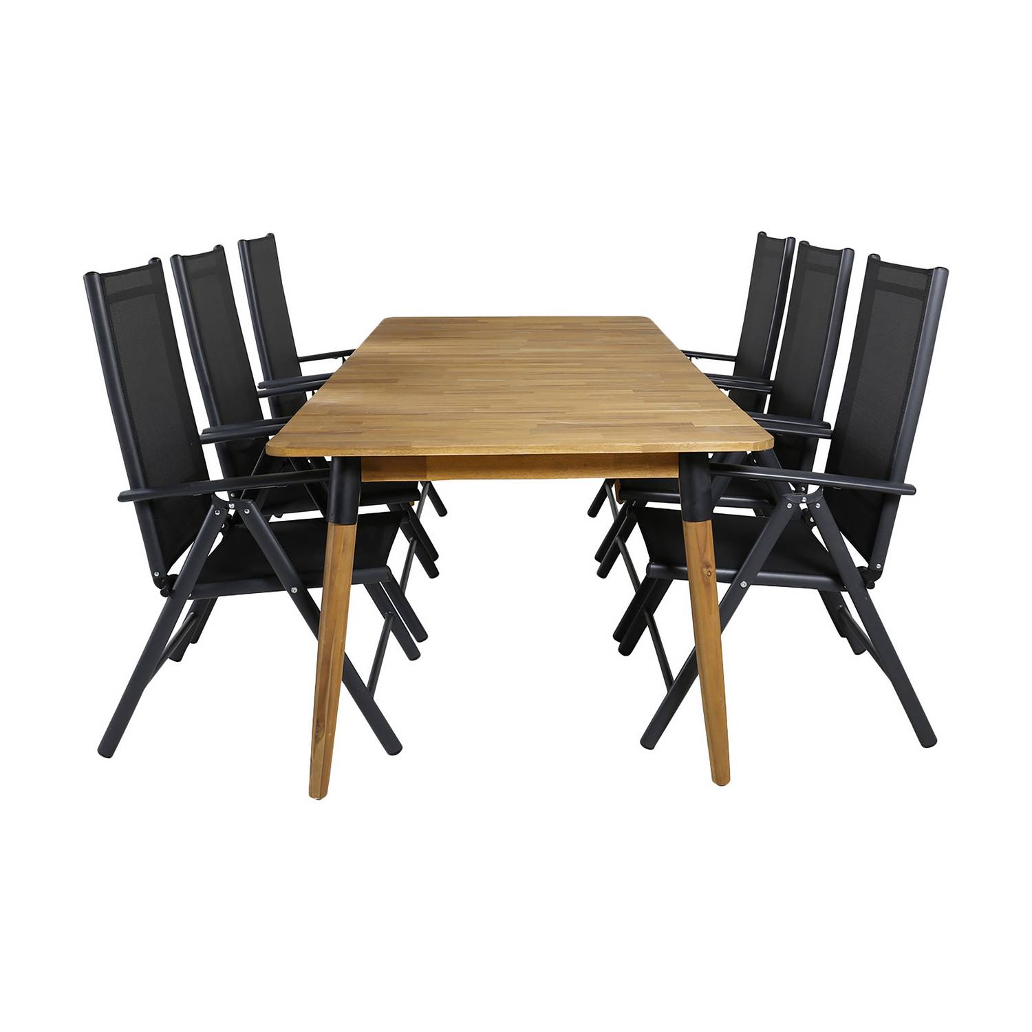Matgrupp Venture Home Julian Matgrupp Utomhus 210cm med 6 Break Positionsstolar