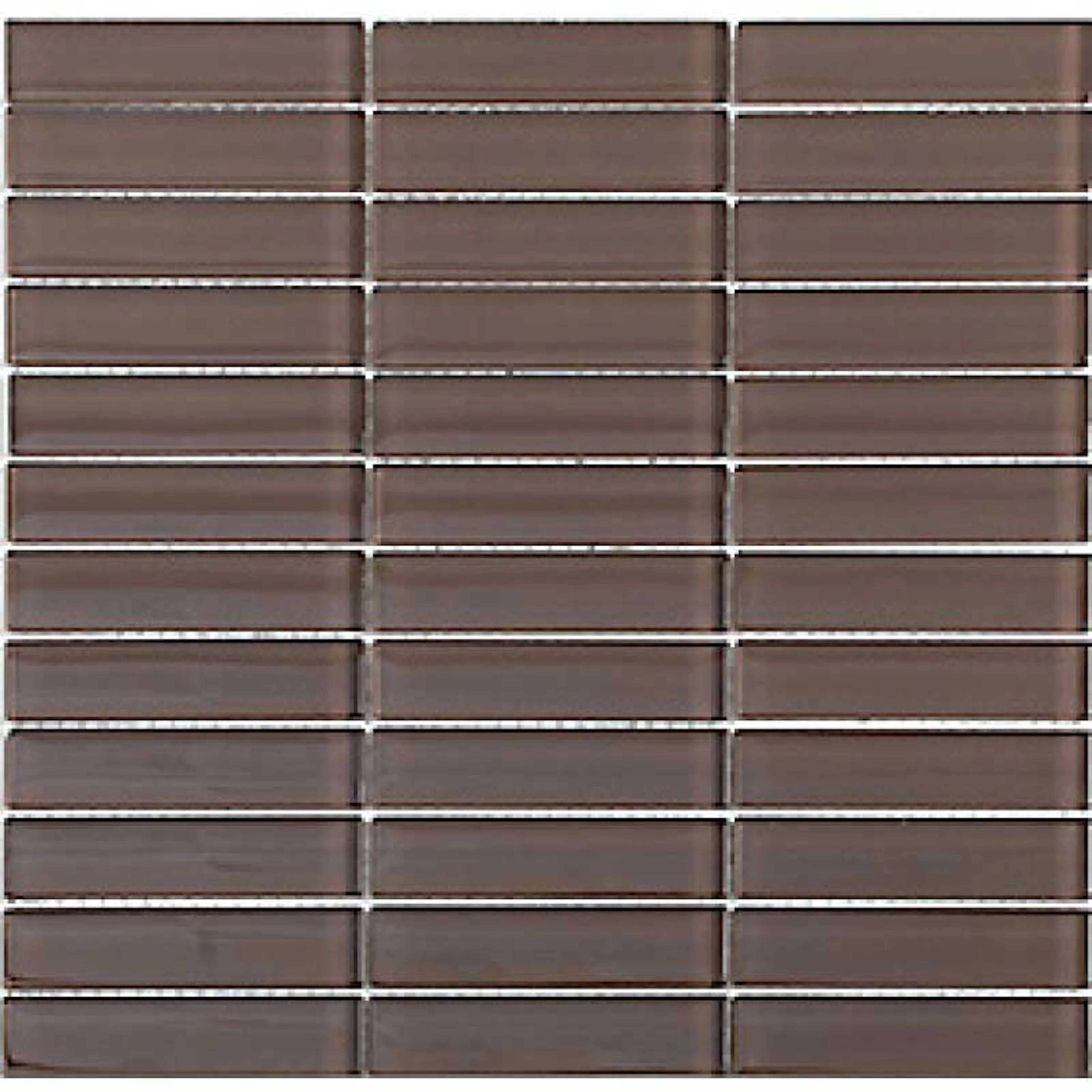 Kristallmosaik Arredo Blank Brun 2,3x9,8 cm