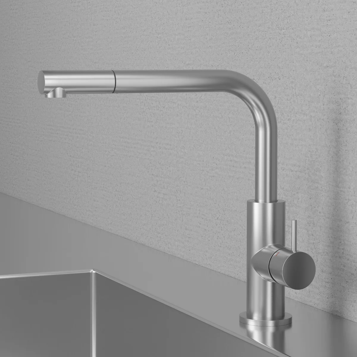 Köksblandare Scandtap Steel Accent 90