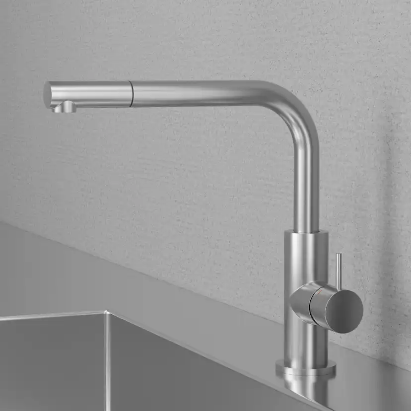 Köksblandare Scandtap Steel Accent 90