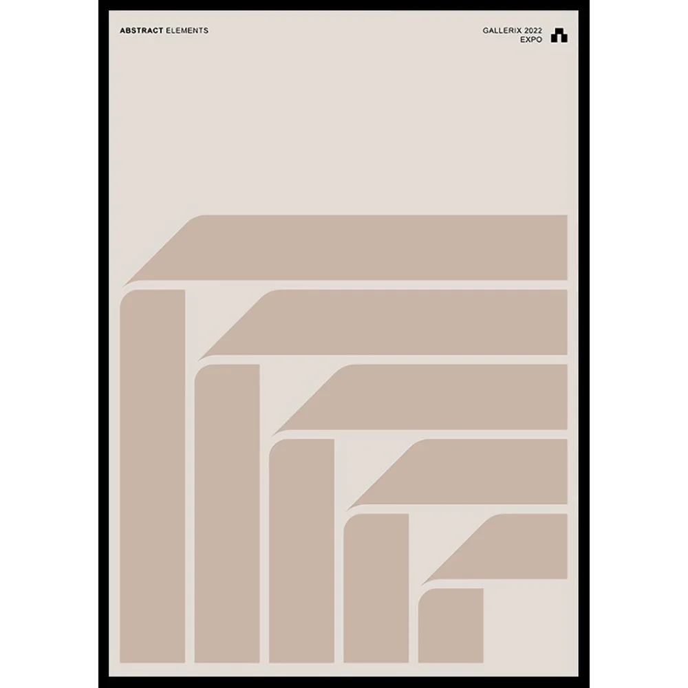 Poster Gallerix Abstract Elements No4