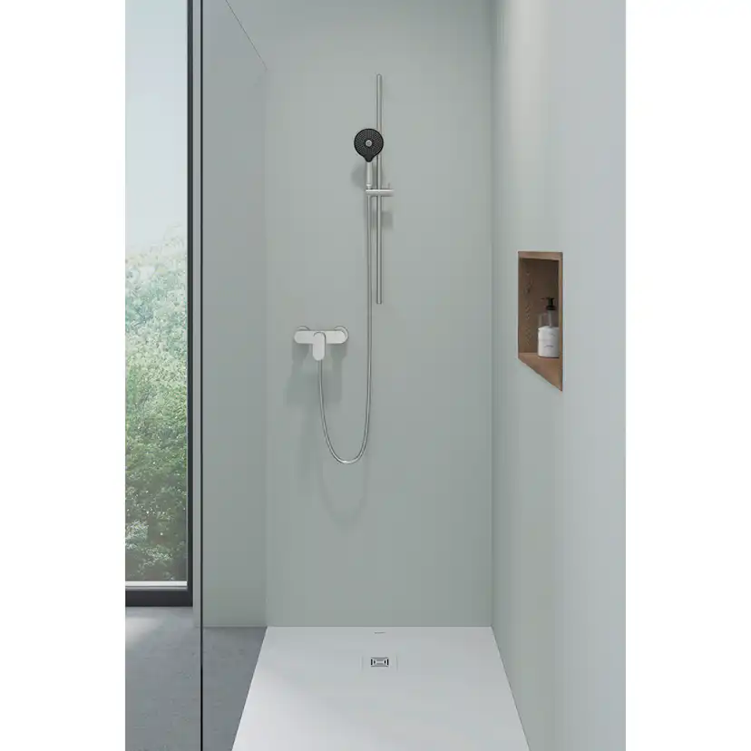 Duschstång Duravit 900 mm Borstad Rostfri Borstad Rostfri