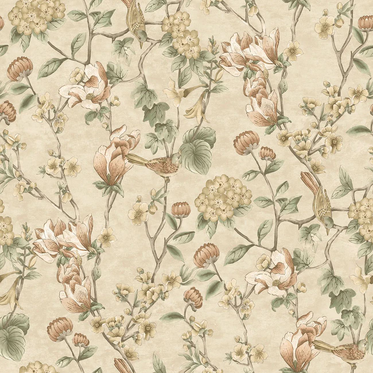 Tapet Holden The Lost Gardens Nightingale Cream 91620