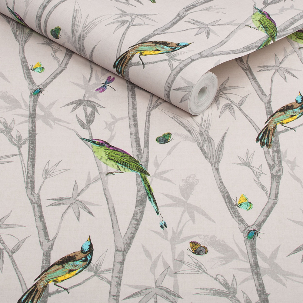 Tapet NEXT Chinoiserie Bird Trail Natural
