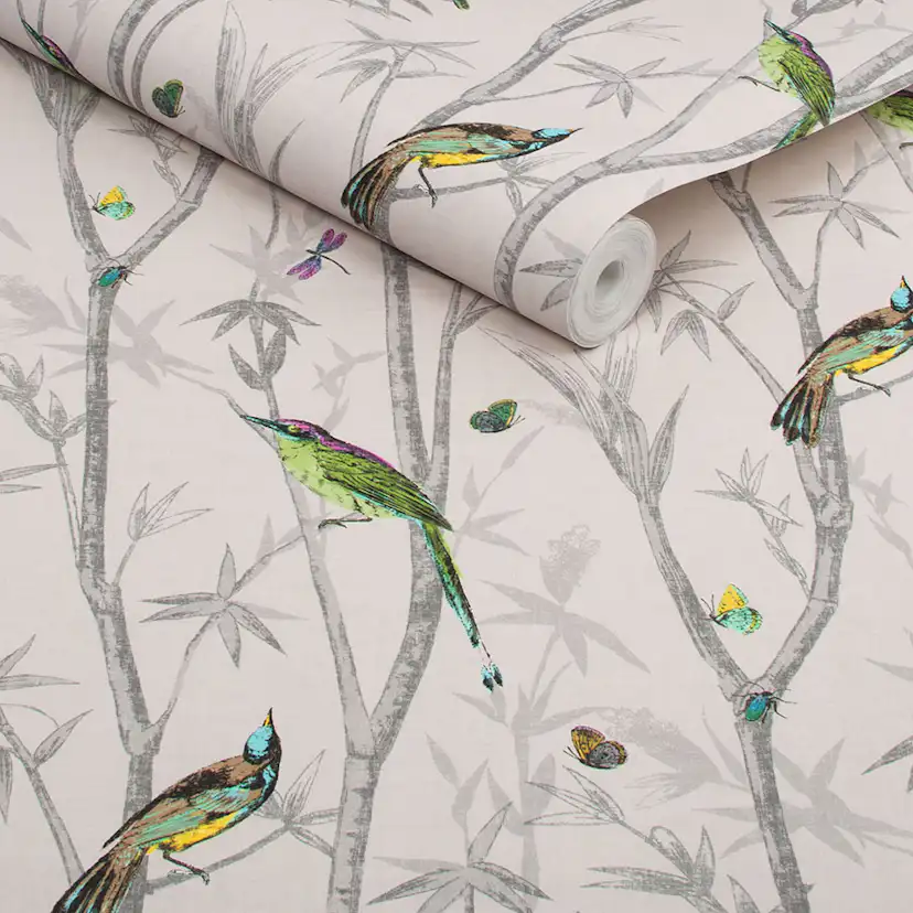 Tapet NEXT Chinoiserie Bird Trail Natural