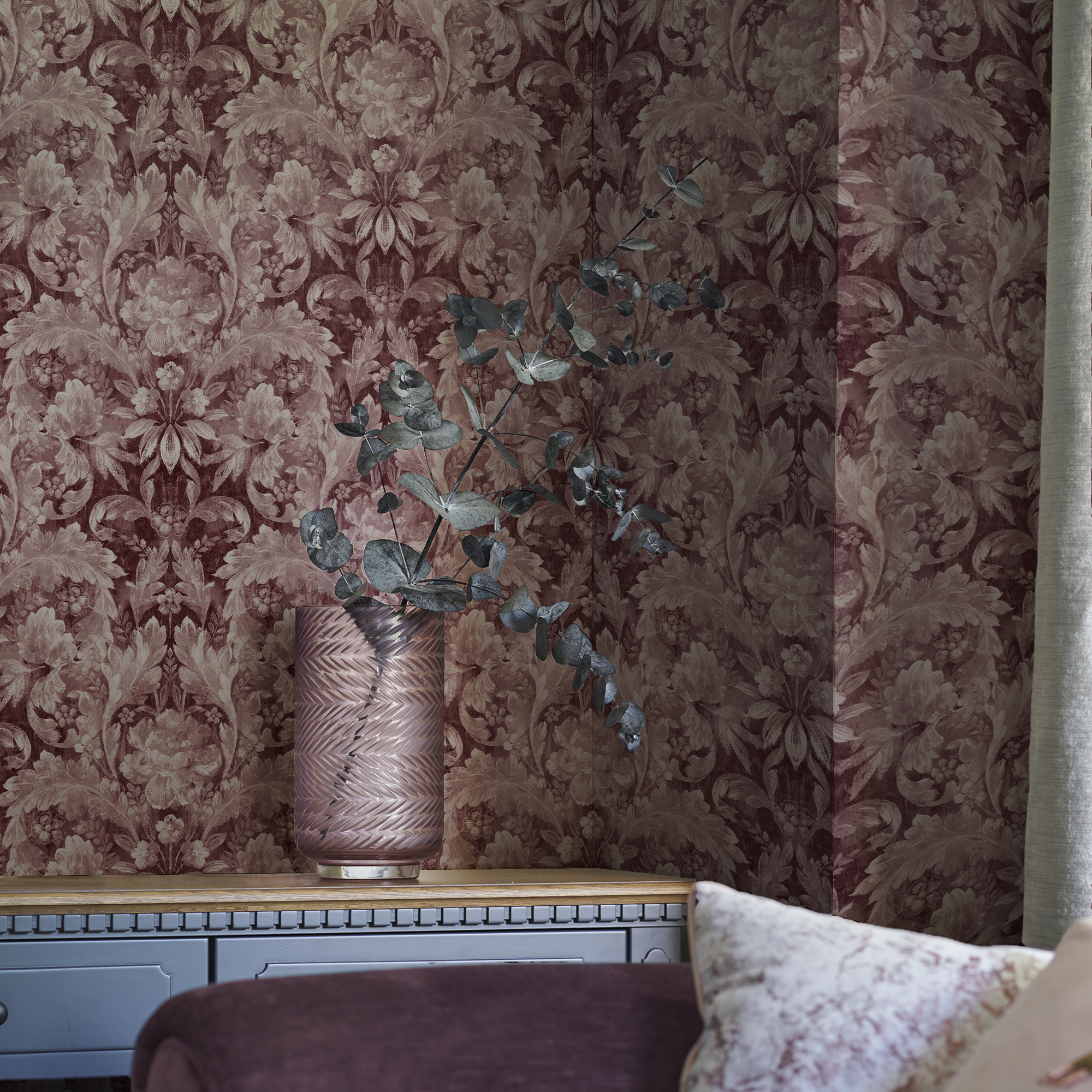Tapet Laura Ashley Apolline Pale Blackberry 121085