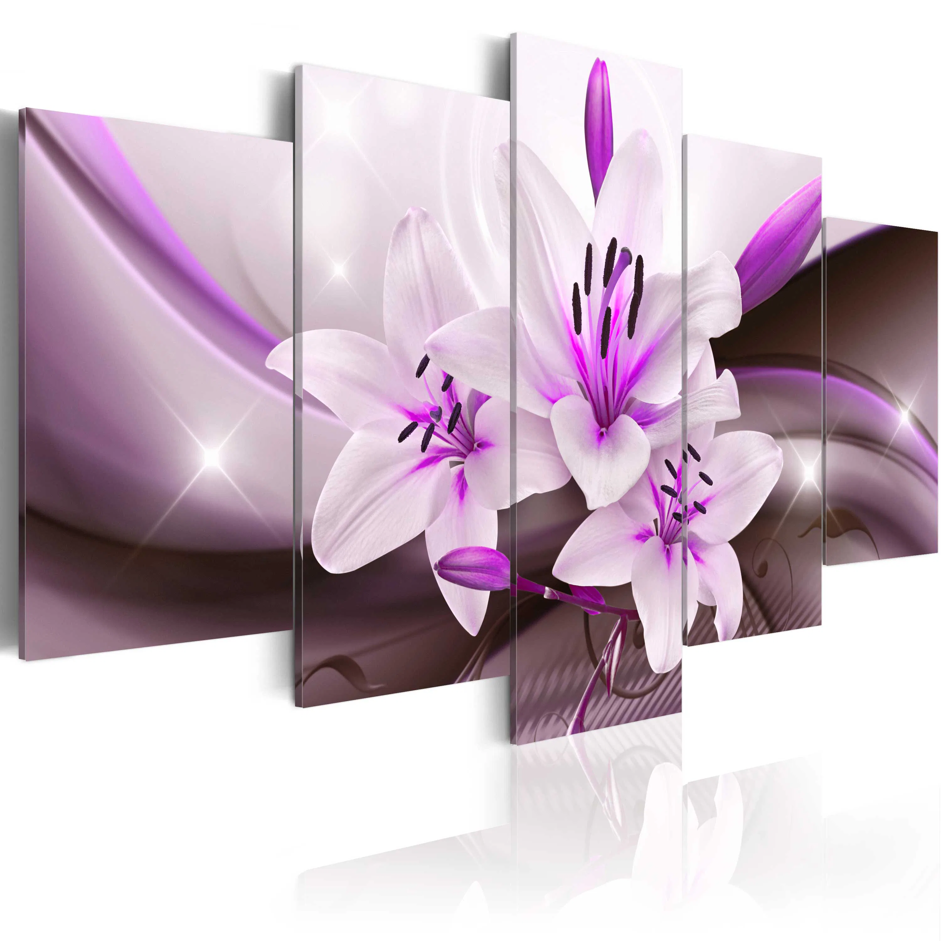 Akrylglastavla Arkiio Violet Desert Lily