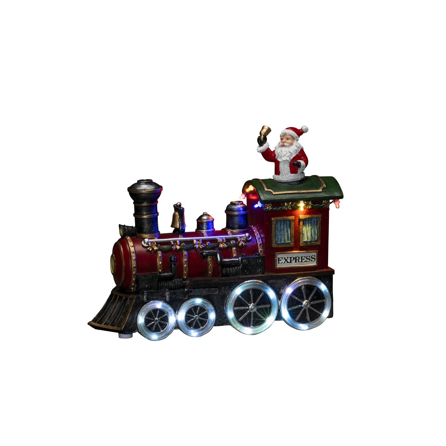 Julby Gnosjö Konstsmide B/O Mekanisk LED Lok med Tomte