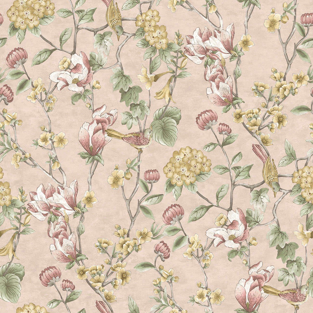 Tapet Holden The Lost Gardens Nightingale Pink 91621