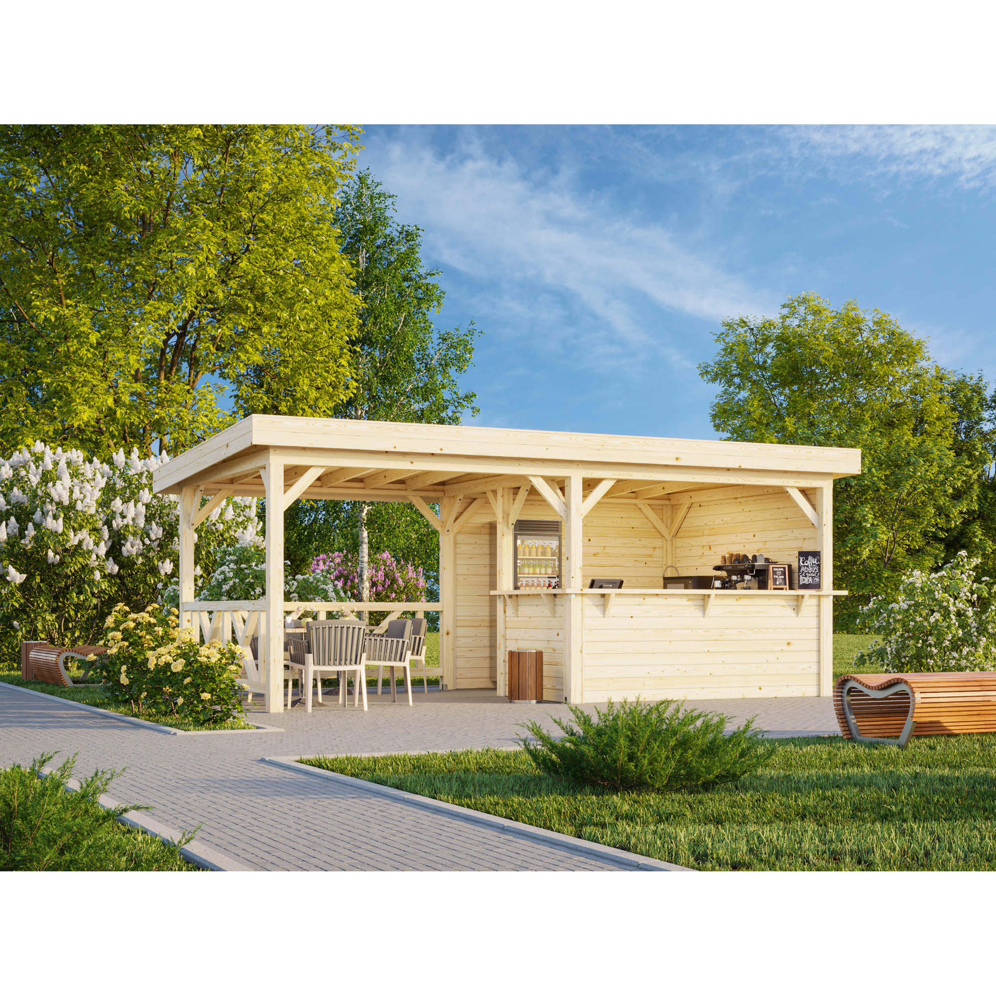 Paviljong Palmako Lenna 16,6 m2 Set 310