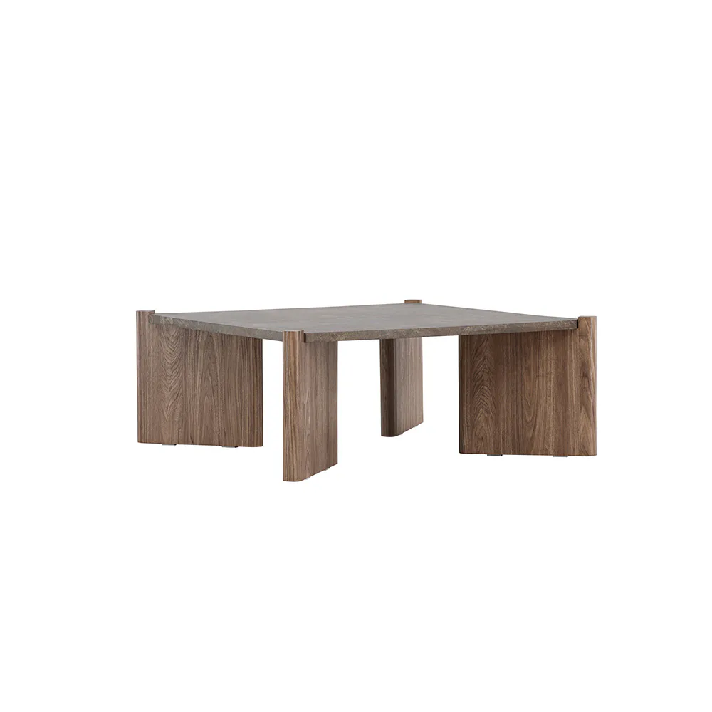 Rogaland Sofa Table - Brown Marblelook/ MDF Brun