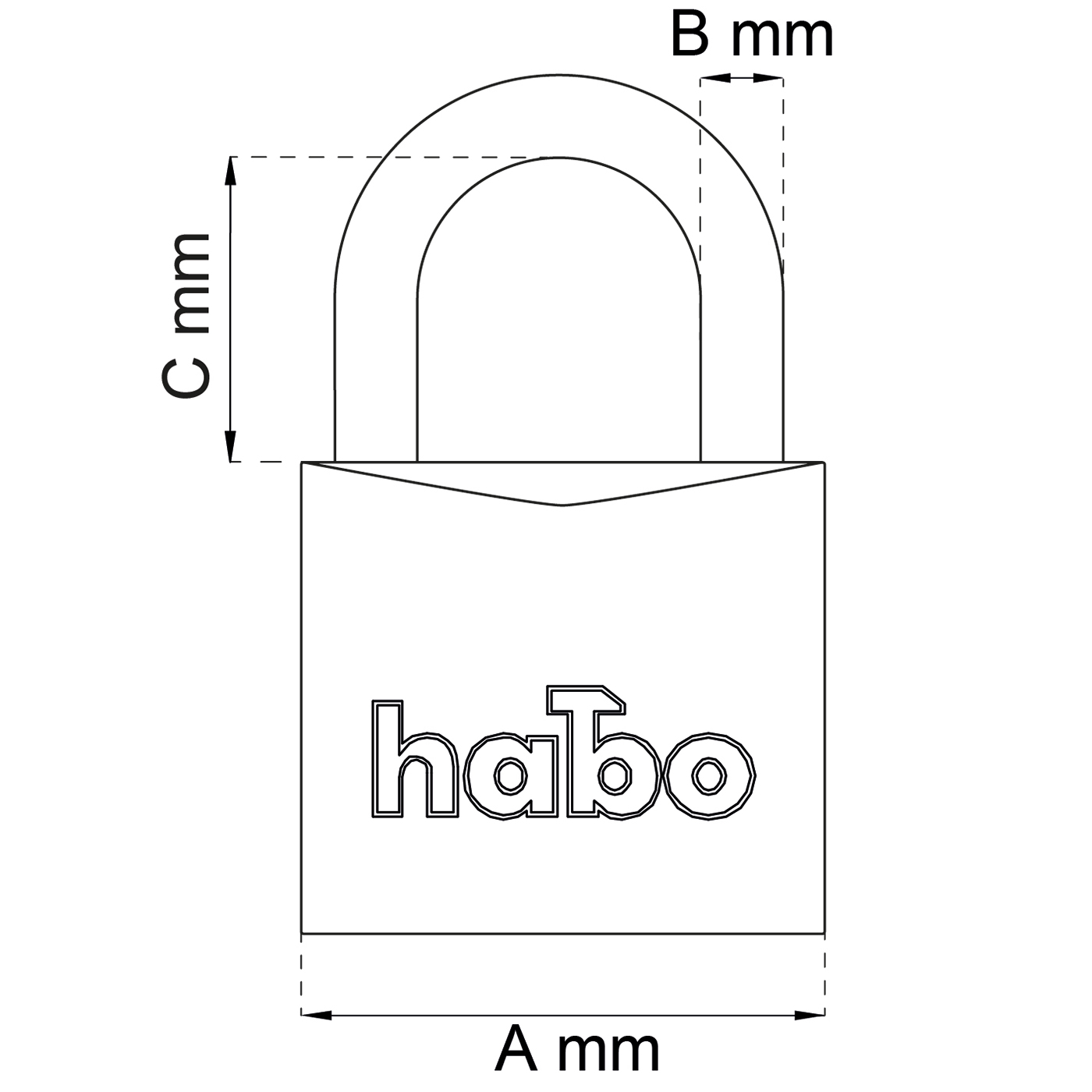 Hänglås Habo 402-50