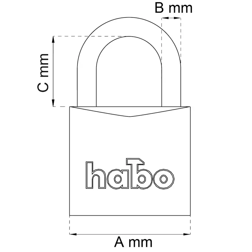 Hänglås Habo 402-50