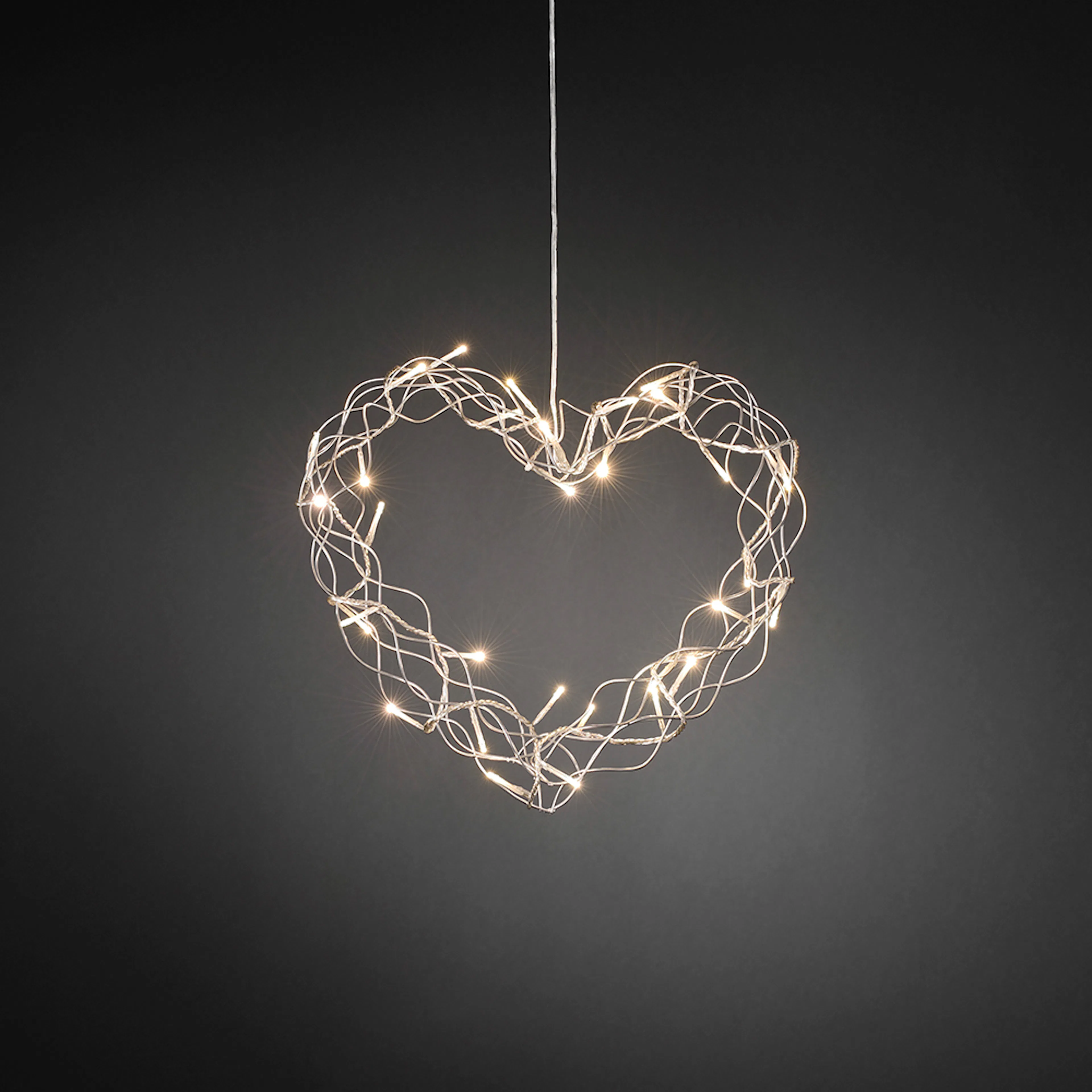 Krans Gnosjö Konstsmide Hjärta 32L LED