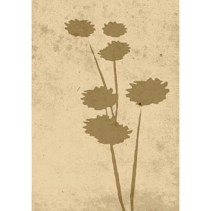 Posters Venture Home Flower Art Beige
