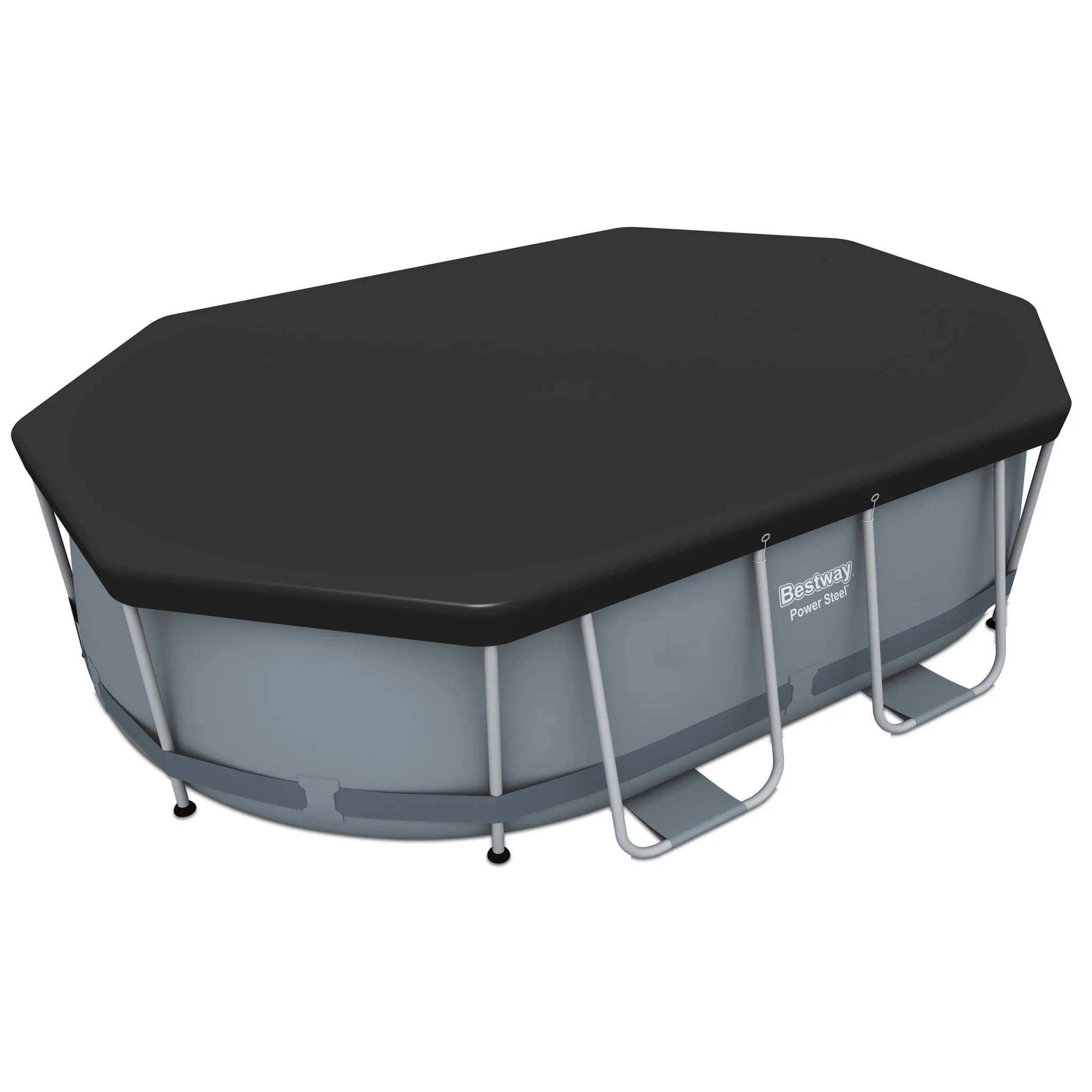 Poolöverdrag Bestway Flowclear PVC Svart 3.05 x 2 m Poolskydd