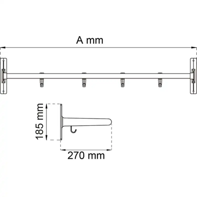 Hatthylla Habo Elegant 100 cm