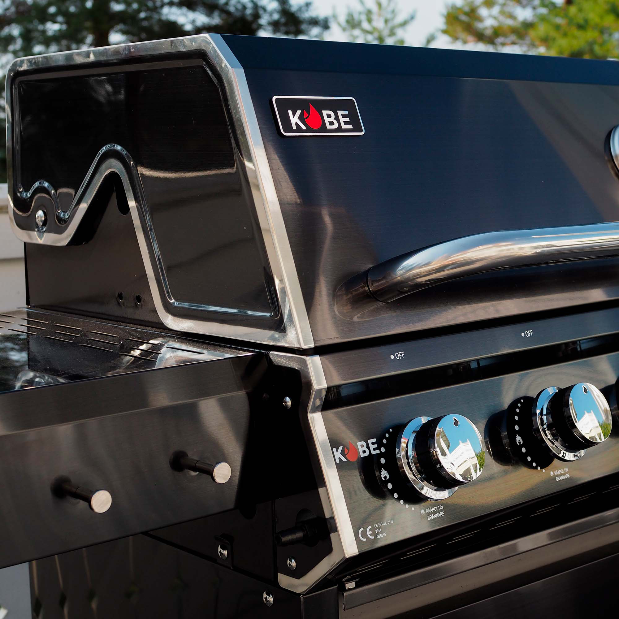Gasolgrill Kobe Premium 6+1 Svart