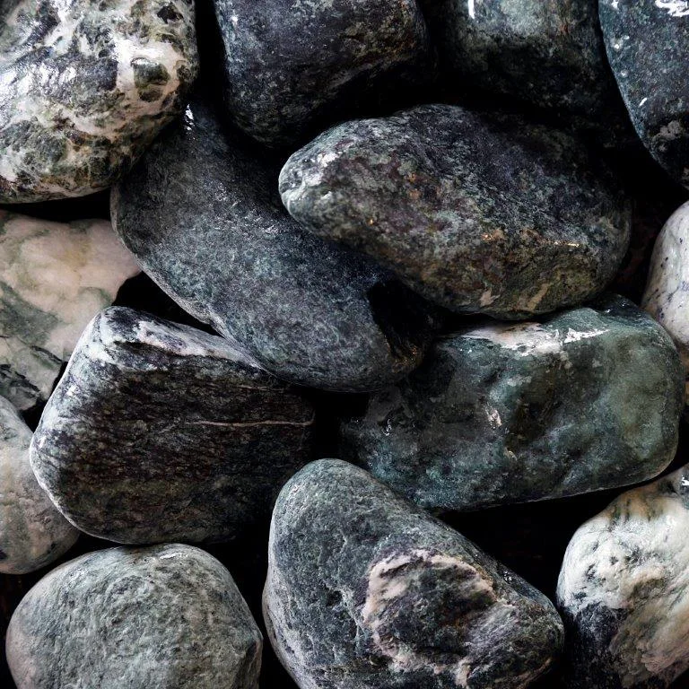Dekorsten Magrab Krossprodukter Grön Pebbles 40-60 mm, 1000 kg Säck