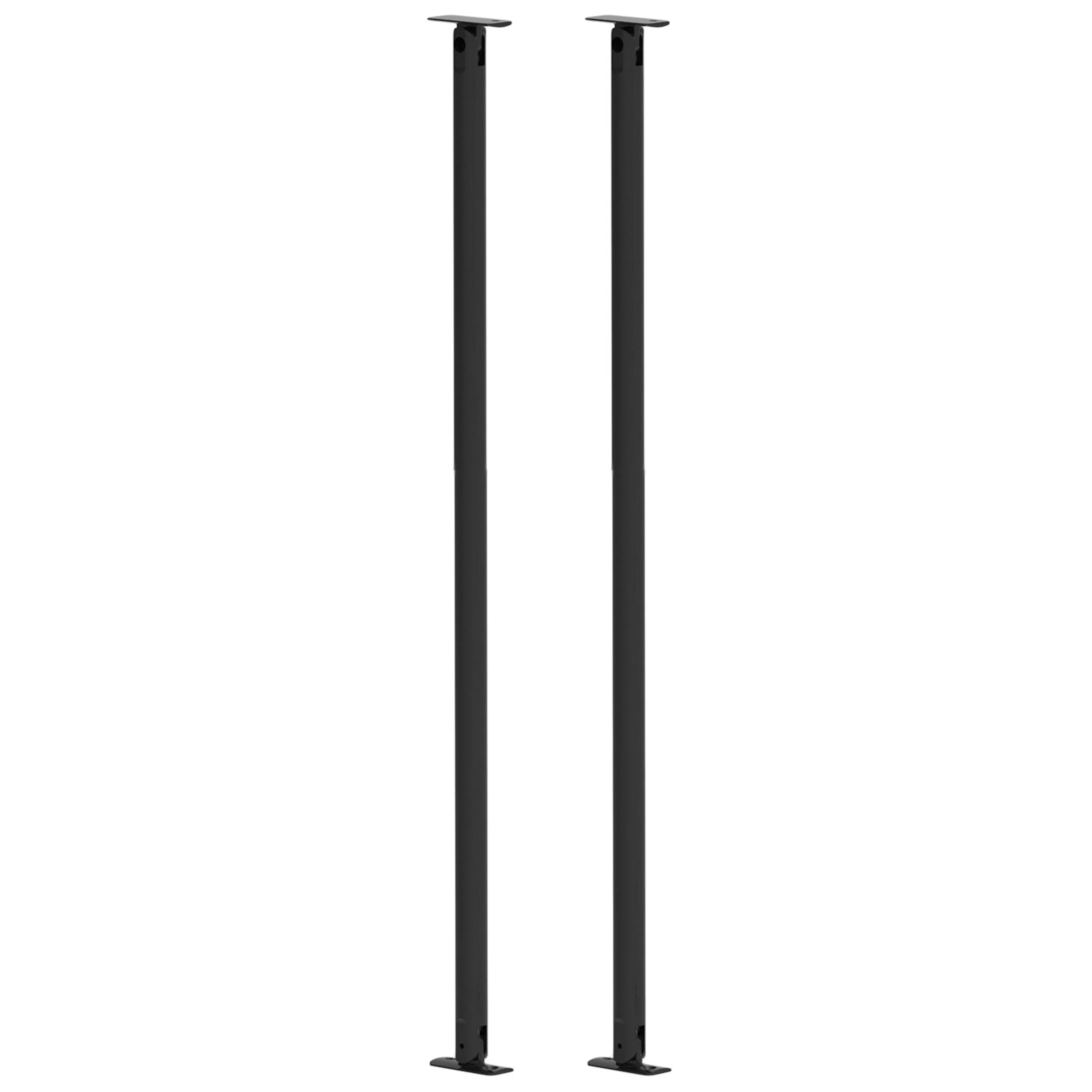 Räckespelare svart L 782 Ø 19, 2-pack Svart