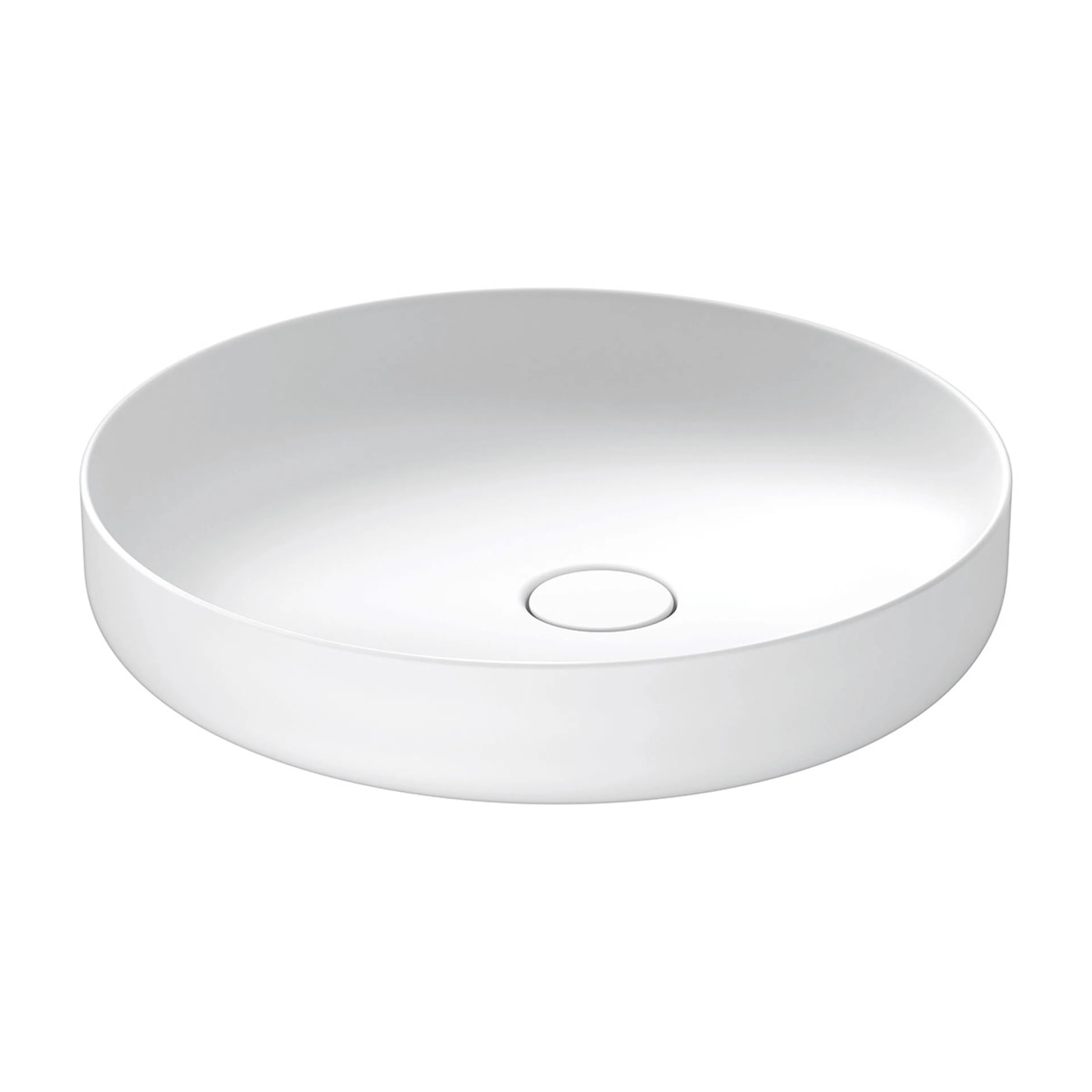 Tvättställ för placering på bänkskiva Vit Satin matt 460 mm Satin Vit