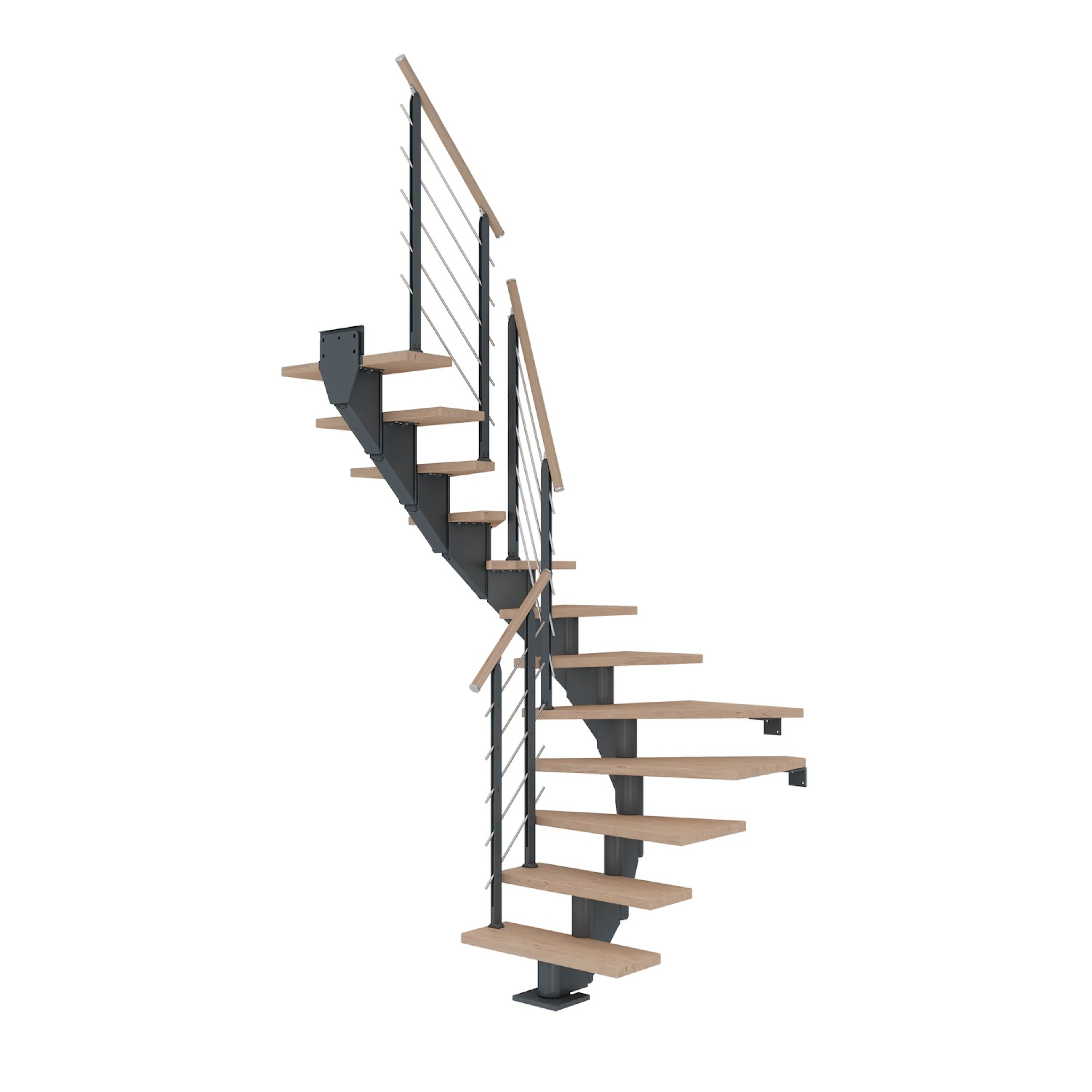 HAMBURG ek v-oljad 1/2 antracit DESIGN 13T 75W Antracit, LxB: 1900x790 mm