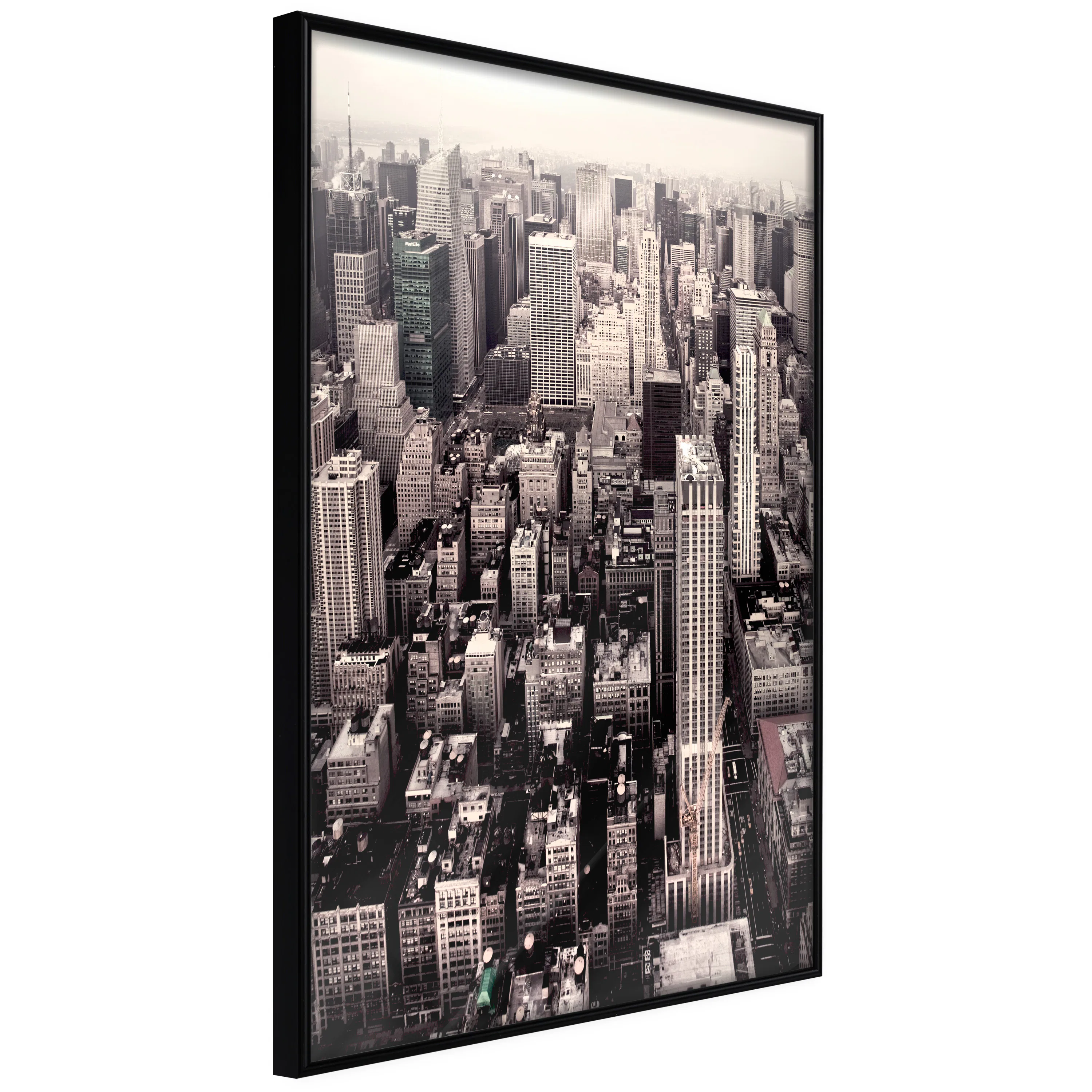 Poster Artgeist Affisch Manhattan In Sepia