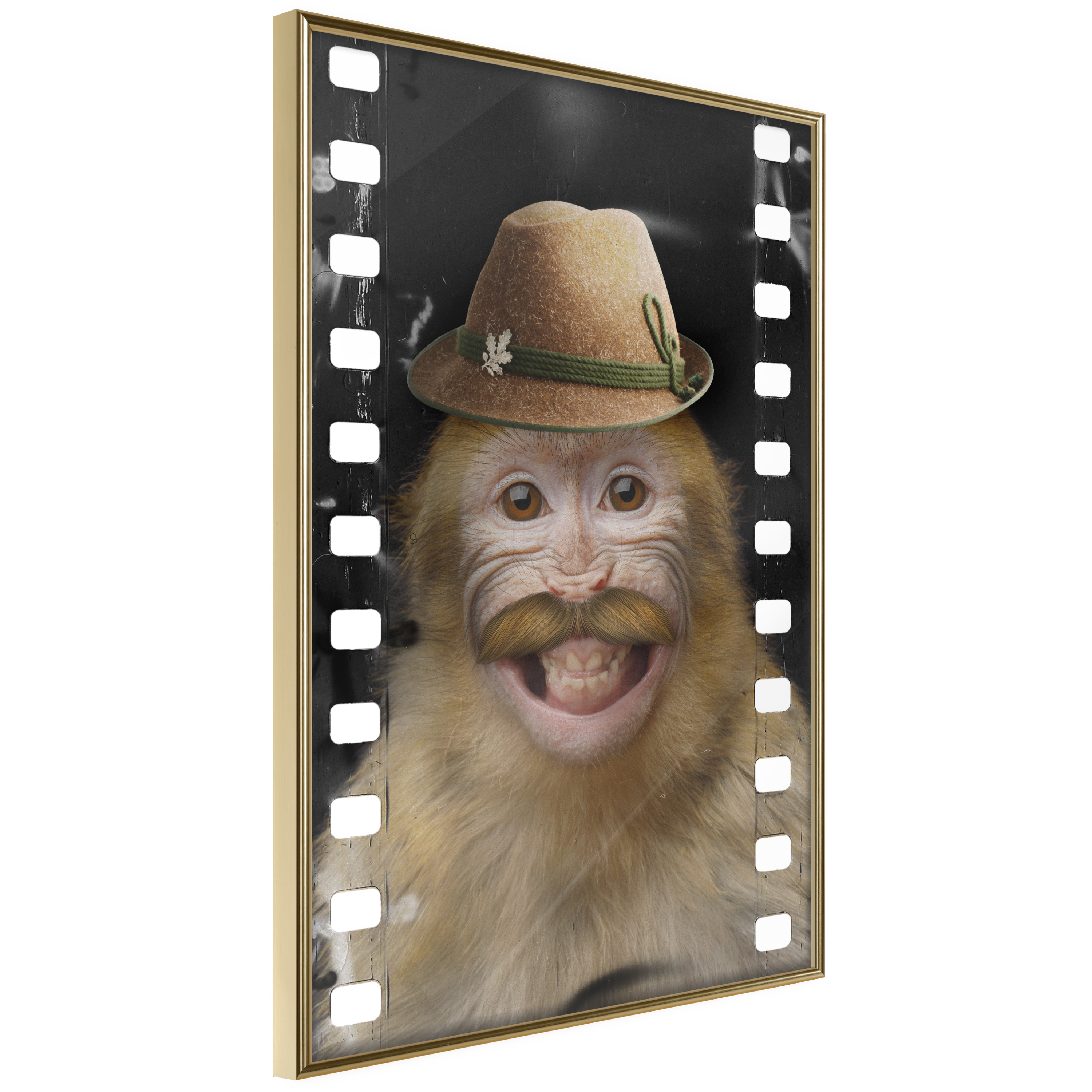 Poster Artgeist Affisch Monkey In Hat