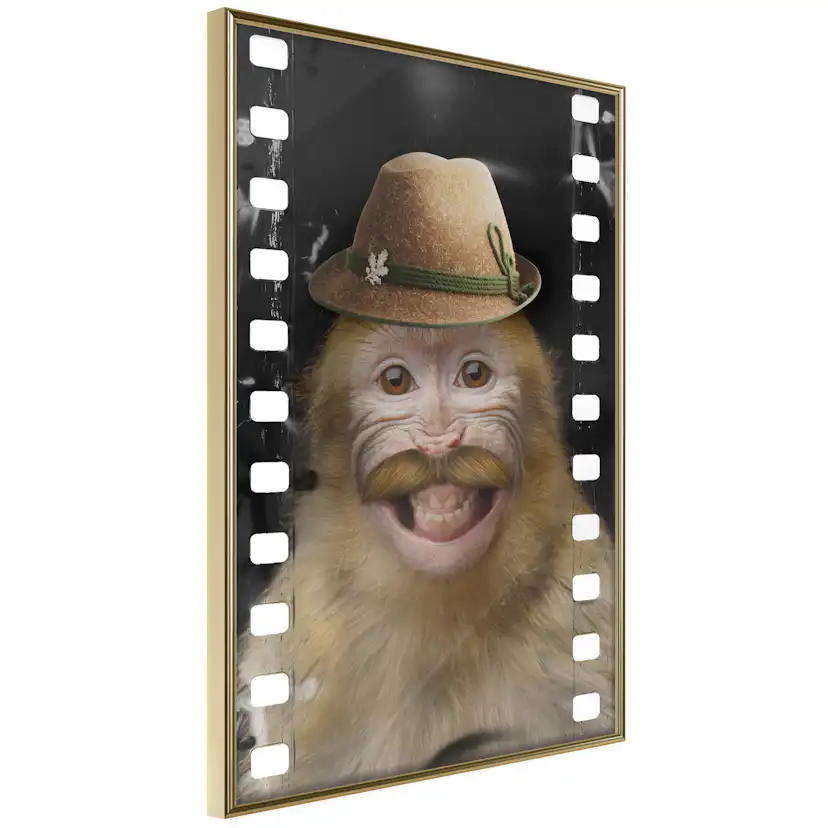 Poster Artgeist Affisch Monkey In Hat